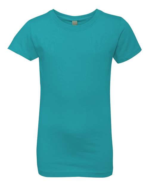 Next Level N3710 Youth Girls Princess T-Shirt #color_TAHITI BLUE