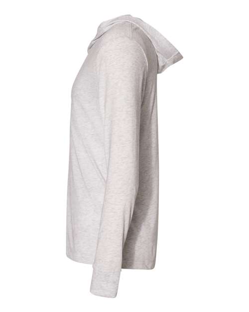 Next Level N6021 Adult Triblend Long-Sleeve Hoody #color_HEATHER WHITE