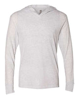 Next Level N6021 Adult Triblend Long-Sleeve Hoody #color_HEATHER WHITE