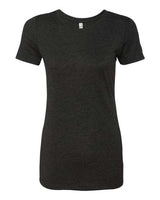 Next Level 6710 Ladies' Triblend Crew #color_VINTAGE BLACK