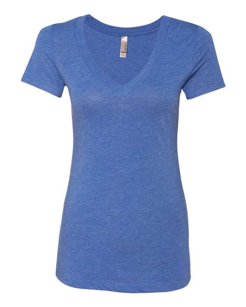 Next Level 6740 Ladies' Triblend Deep V #color_VINTAGE ROYAL