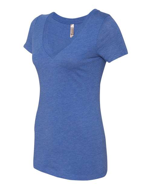 Next Level 6740 Ladies' Triblend Deep V #color_VINTAGE ROYAL