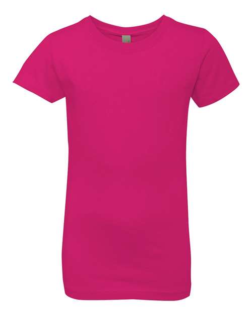 Next Level N3710 Youth Girls Princess T-Shirt #color_RASPBERRY