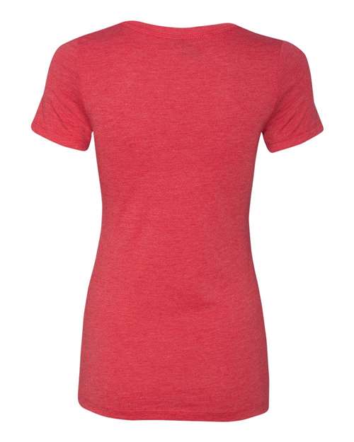 Next Level 6710 Ladies' Triblend Crew #color_VINTAGE RED