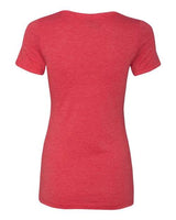 Next Level 6710 Ladies' Triblend Crew #color_VINTAGE RED