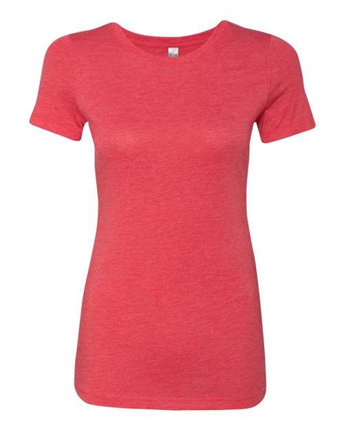 Next Level 6710 Ladies' Triblend Crew #color_VINTAGE RED