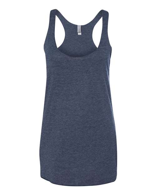 Next Level 6733 Ladies' Triblend Racerback Tank #color_VINTAGE NAVY