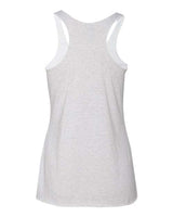 Next Level 6733 Ladies' Triblend Racerback Tank #color_HEATHER WHITE
