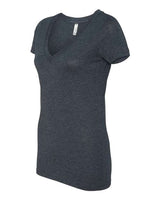 Next Level 6740 Ladies' Triblend Deep V #color_VINTAGE NAVY