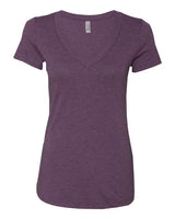 Next Level 6740 Ladies' Triblend Deep V #color_VINTAGE PURPLE