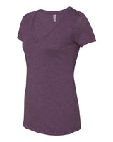 Next Level 6740 Ladies' Triblend Deep V #color_VINTAGE PURPLE