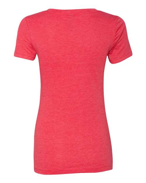 Next Level 6740 Ladies' Triblend Deep V #color_VINTAGE RED