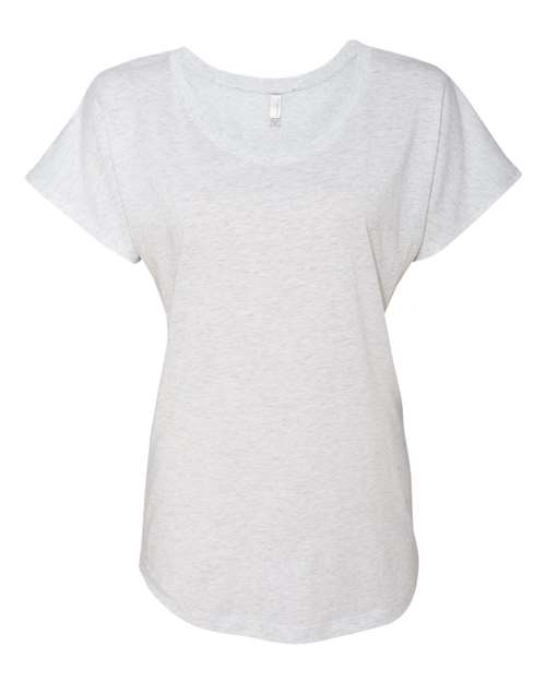 Next Level 6760 Ladies' Triblend Dolman #color_HEATHER WHITE