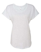 Next Level 6760 Ladies' Triblend Dolman #color_HEATHER WHITE