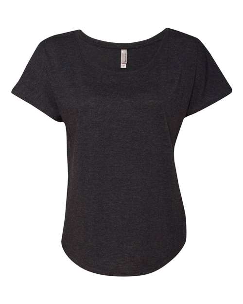 Next Level 6760 Ladies' Triblend Dolman #color_VINTAGE BLACK