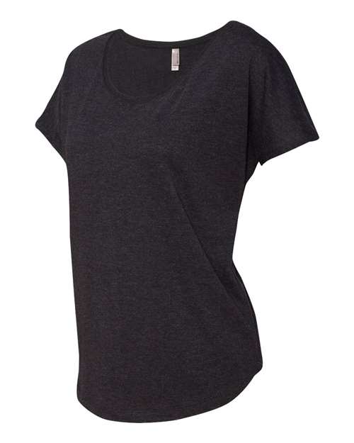 Next Level 6760 Ladies' Triblend Dolman #color_VINTAGE BLACK