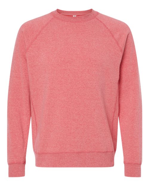 Independent Trading Co. PRM30SBC Special Blend Crewneck Raglan Sweatshirt #color_Pomegranate
