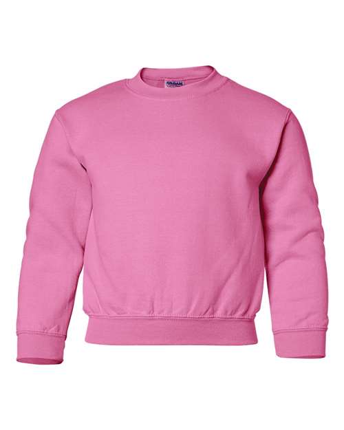 Gildan G180B Youth Heavy Blend 50/50 Fleece Crew #color_SAFETY PINK
