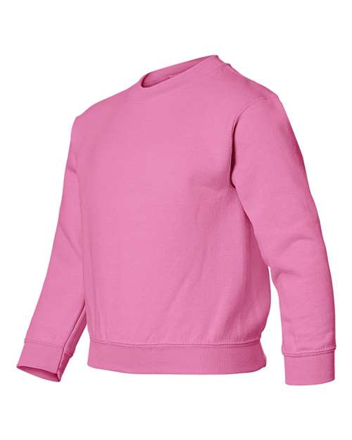 Gildan G180B Youth Heavy Blend 50/50 Fleece Crew #color_SAFETY PINK