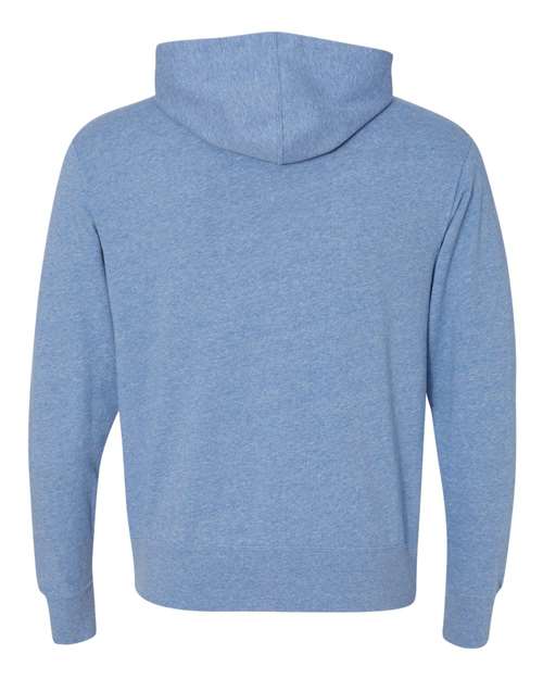 Independent Trading Co. PRM90HTZ Heathered French Terry Full-Zip Hooded Sweatshirt #color_Sky Heather