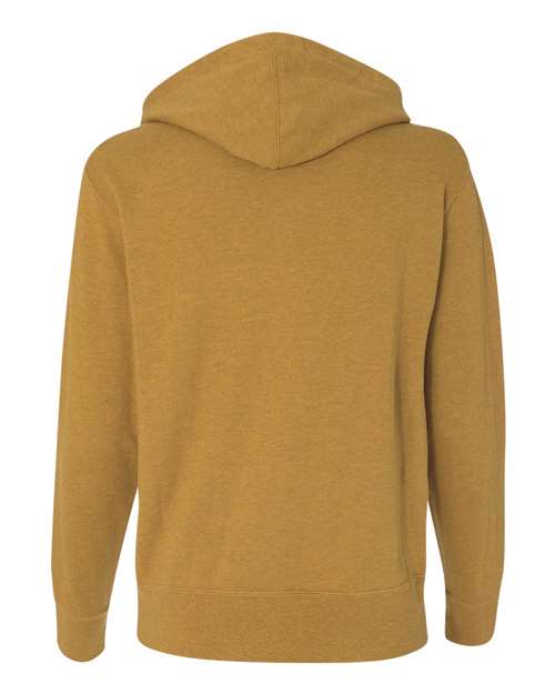 Independent Trading Co. PRM90HTZ Heathered French Terry Full-Zip Hooded Sweatshirt #color_Golden Wheat Heather