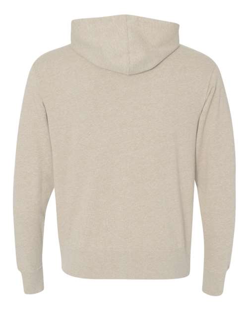 Independent Trading Co. PRM90HTZ Heathered French Terry Full-Zip Hooded Sweatshirt #color_Oatmeal Heather
