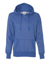 J America JA8860 Ladies' Glitter French Terry Hooded Sweatshirt #color_ROYAL