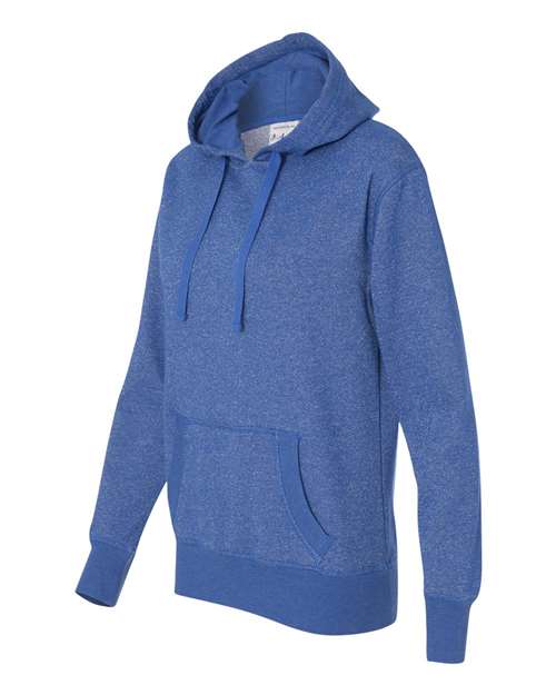 J America JA8860 Ladies' Glitter French Terry Hooded Sweatshirt #color_ROYAL