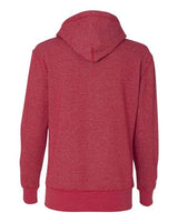 J America JA8860 Ladies' Glitter French Terry Hooded Sweatshirt #color_RED