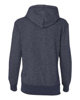 J America JA8860 Ladies' Glitter French Terry Hooded Sweatshirt #color_NAVY