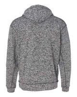 J America JA8613 Adult Cosmic Poly Fleece Hooded Sweatshirt #color_CHARCOAL FLECK