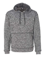 J America JA8613 Adult Cosmic Poly Fleece Hooded Sweatshirt #color_CHARCOAL FLECK