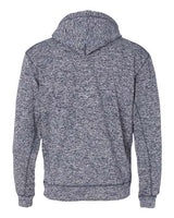 J America JA8613 Adult Cosmic Poly Fleece Hooded Sweatshirt #color_NAVY FLECK