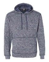 J America JA8613 Adult Cosmic Poly Fleece Hooded Sweatshirt #color_NAVY FLECK