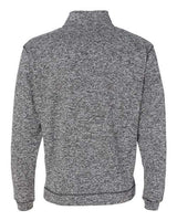 J America JA8614 Adult Cosmic Poly Fleece Quarter-Zip #color_CHARCOAL FLECK