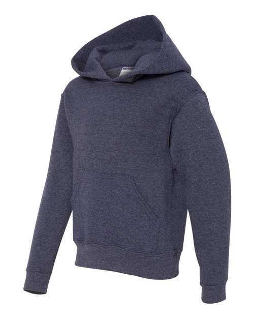 Jerzees 996Y Youth NuBlend Fleece Pullover Hooded Sweatshirt #color_VIN HTR NAVY