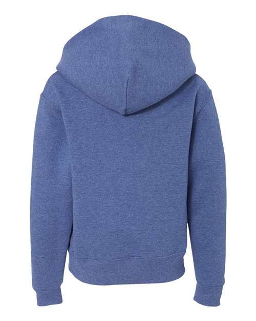 Jerzees 996Y Youth NuBlend Fleece Pullover Hooded Sweatshirt #color_VINT HTR BLUE