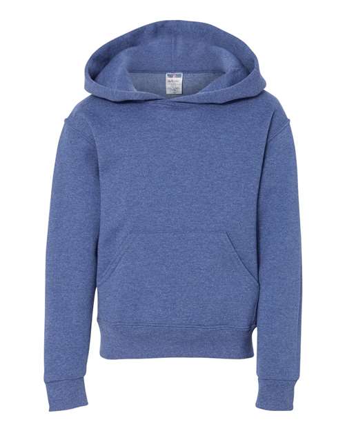 Jerzees 996Y Youth NuBlend Fleece Pullover Hooded Sweatshirt #color_VINT HTR BLUE