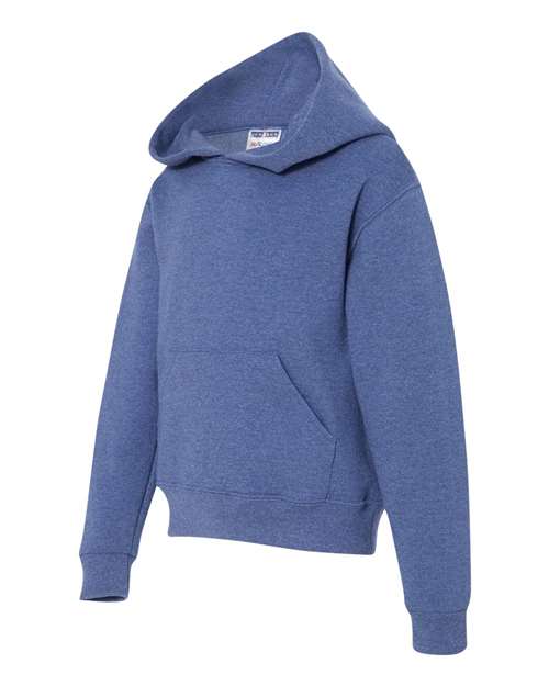 Jerzees 996Y Youth NuBlend Fleece Pullover Hooded Sweatshirt #color_VINT HTR BLUE