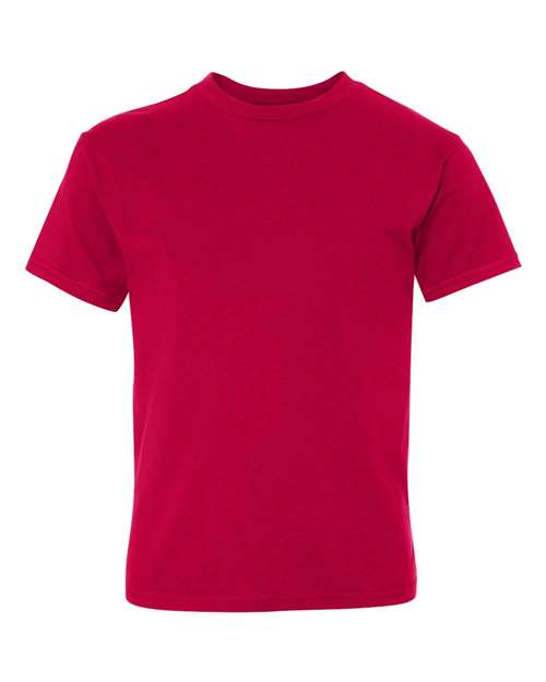 Hanes 498Y Youth Nano-T T-Shirt #color_DEEP RED
