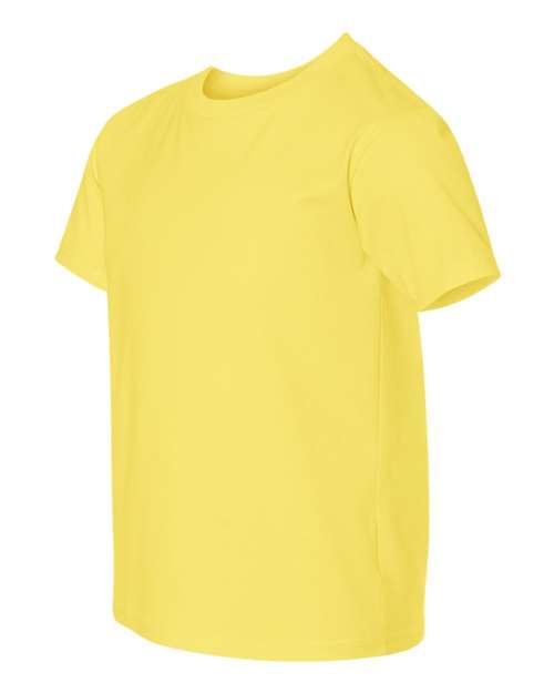Hanes 498Y Youth Nano-T T-Shirt #color_YELLOW