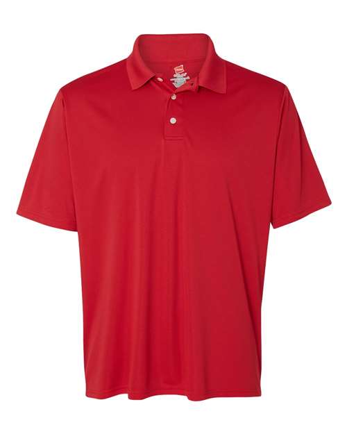 Hanes 4800 Men's 4 oz. Cool Dri with Fresh IQ Polo #color_DEEP RED