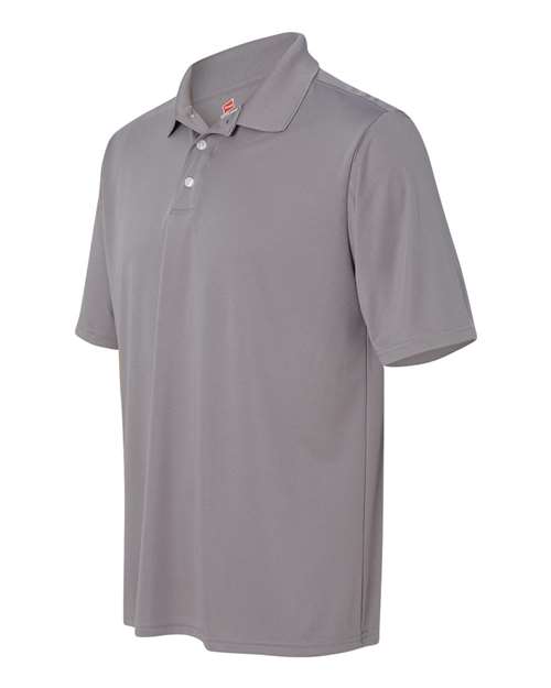 Hanes 4800 Men's 4 oz. Cool Dri with Fresh IQ Polo #color_GRAPHITE