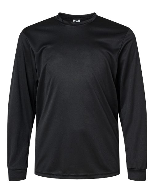 C2 Sport 5204 Youth Performance Long Sleeve T-Shirt #color_Black