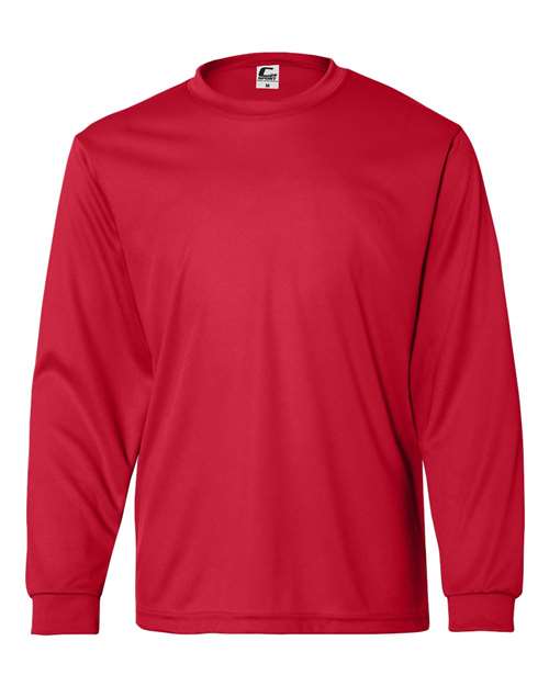 C2 Sport 5204 Youth Performance Long Sleeve T-Shirt #color_Red
