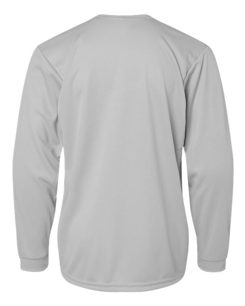 C2 Sport 5204 Youth Performance Long Sleeve T-Shirt #color_Silver
