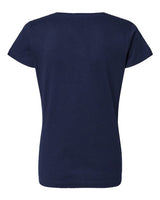 LAT 3507 Ladies' V-Neck Fine Jersey T-Shirt #color_NAVY