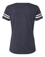 LAT 3537 Ladies' Football T-Shirt #color_VN NAVY/ BLD WHT