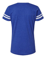 LAT 3537 Ladies' Football T-Shirt #color_VN ROYAL/ BD WHT