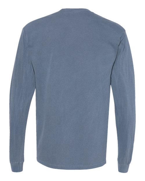 Comfort Colors C4410 Adult Heavyweight RSLong-Sleeve Pocket T-Shirt #color_BLUE JEAN